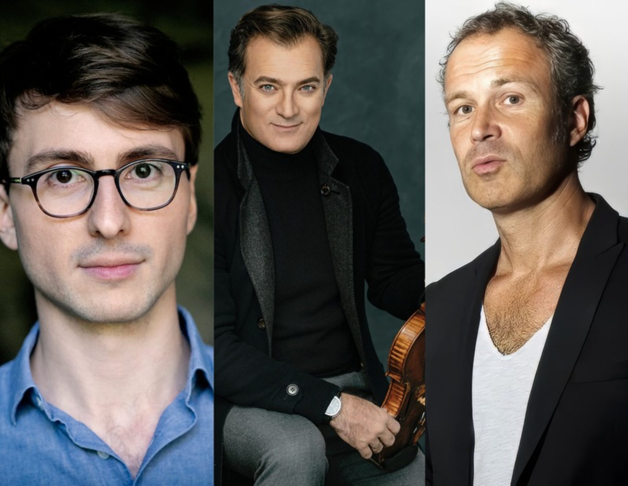 Zep, Zeichnung Renaud Capuçon, Violine Guillaume Bellom, Klavier