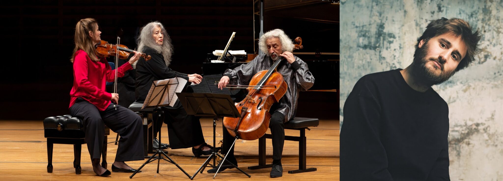 Janine Jansen, Violine Mischa Maisky, Violoncello Martha Argerich, Klavier Jean Rondeau, Cembalo