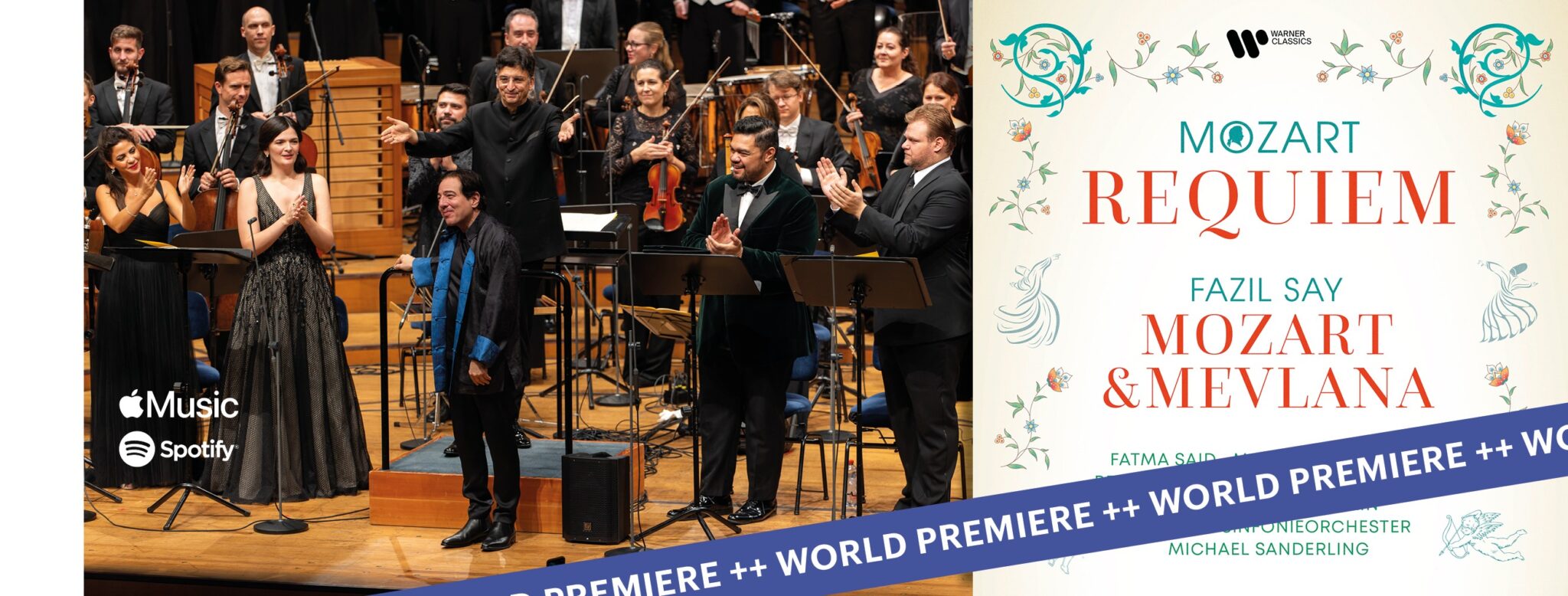 Mozart: Requiem - Say: Mozart ve Mevlana Fazil Say, Fatma Said, Marianne Crebassa, Pene Pati, Michael Sanderling, Luzerner Sinfonieorchester, Rundfunkchor Berlin